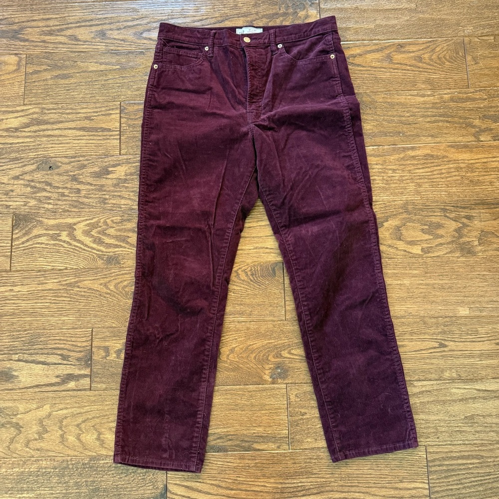 GAP Corduroy Pants in Deep Burgundy